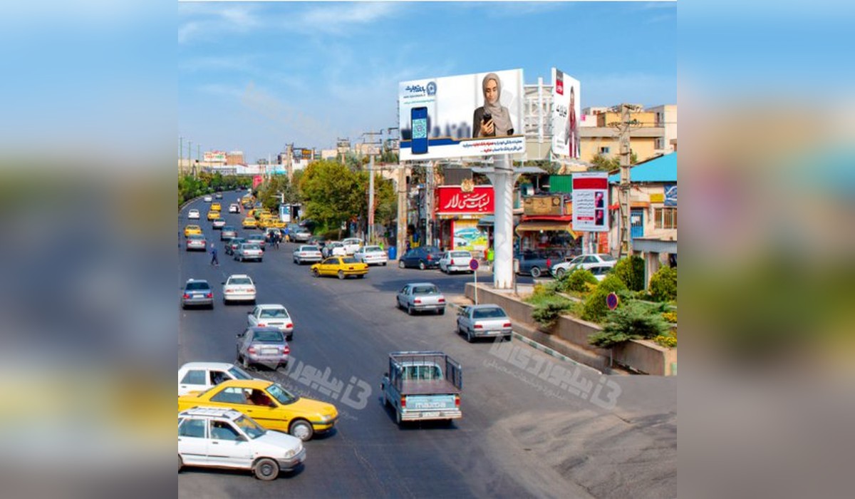 بیلبورد سه وجهی گردان شهرگیلاوند