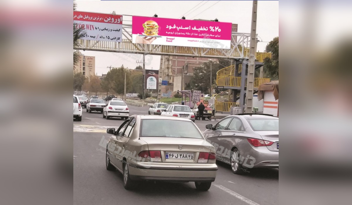 عرشه پل روبروی دادگستری و شهربازی