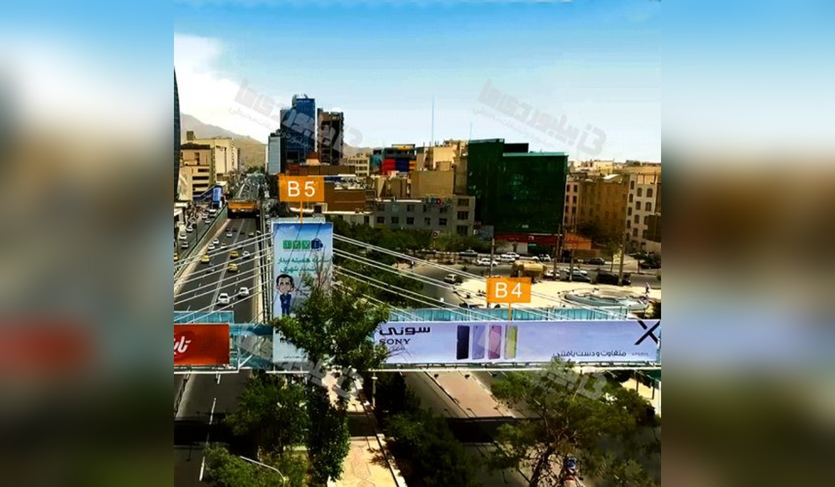 عرشه پل چهارراه طالقانی