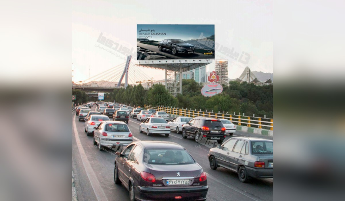 بیلبورد سه وجهی بزرگراه همت
