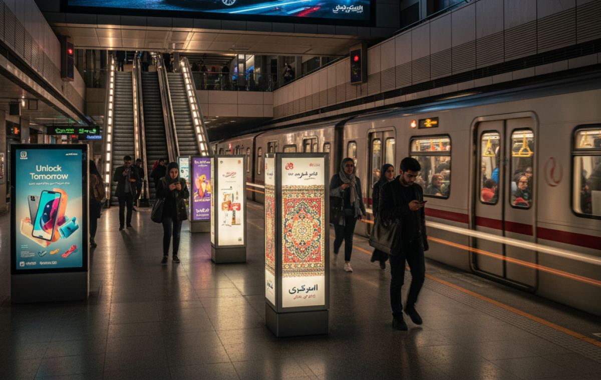 آشنایی با انواع بیلبورد تبلیغاتی (بخش تبلیغات محیطی مترو)