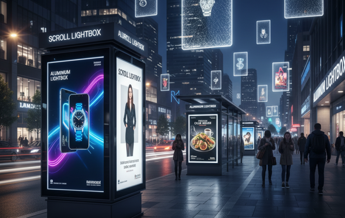 آشنایی با انواع بیلبورد تبلیغاتی (بخش لایت باکس)