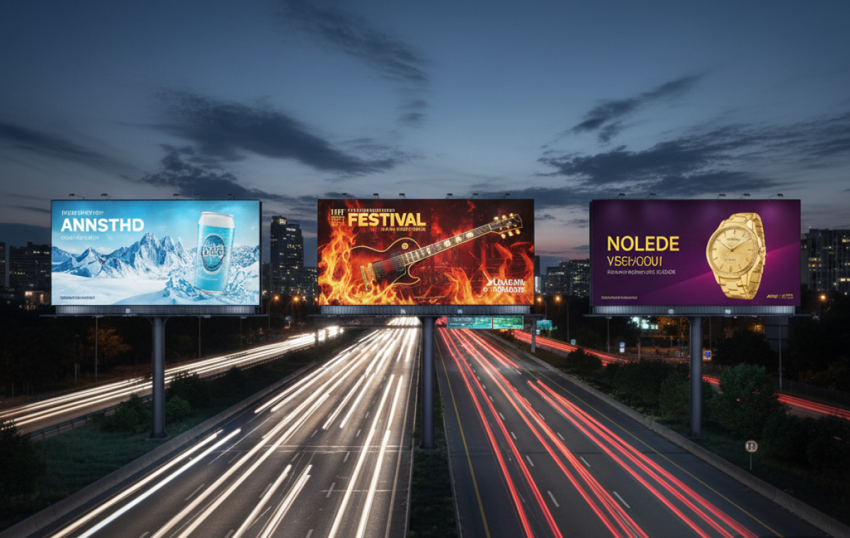 چگونه رنگ ها باعث افزایش تاثیر تبلیغات بیلبوردی می شوند؟